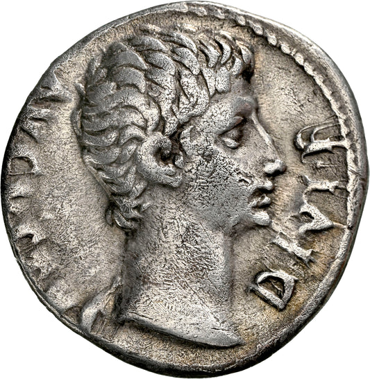 Roman Empire - Augustus - Silver Denarius - NGC VF - RIC:171a