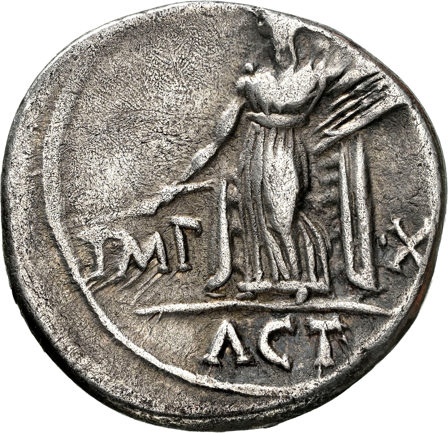 Roman Empire - Augustus - Silver Denarius - NGC VF - RIC:171a