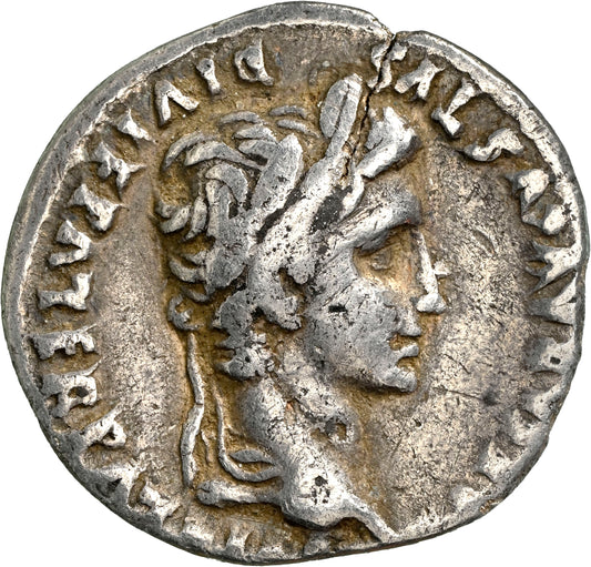 Roman Empire - Augustus - Silver Denarius - NGC Ch F - RIC:207