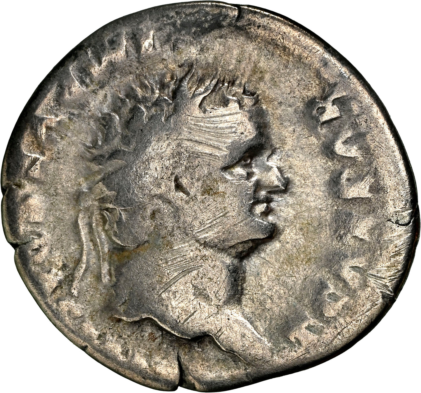 Roman Empire - Titus - Silver Denarius - NGC F - RIC:874