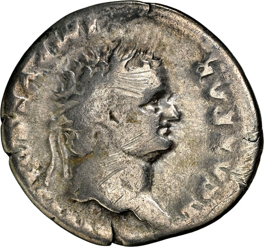 Roman Empire - Titus - Silver Denarius - NGC F - RIC:874