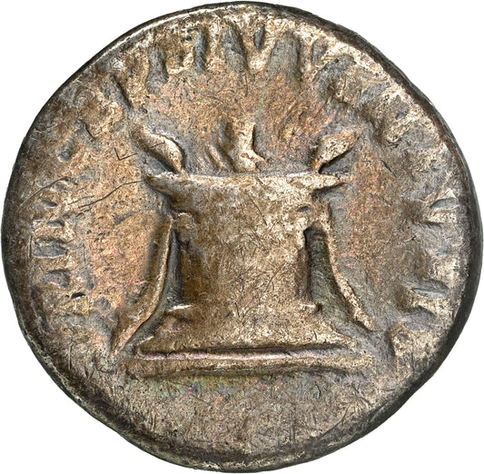 Roman Empire - Domitian - Silver Denarius - NGC F - RIC:266