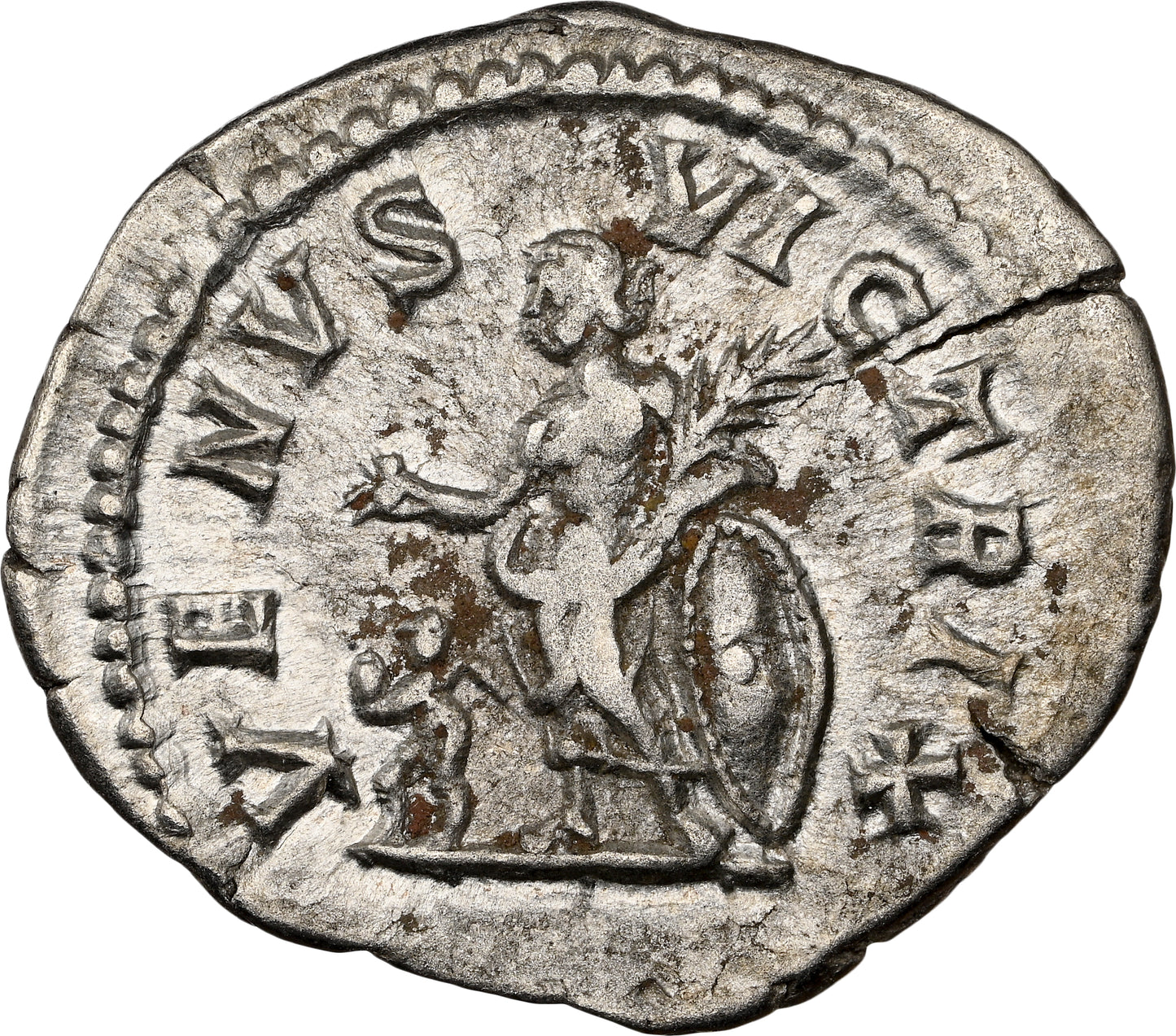 Roman Empire - Plautilla - Silver Denarius - NGC Ch VF