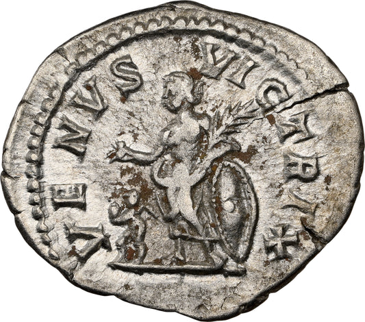 Roman Empire - Plautilla - Silver Denarius - NGC Ch VF