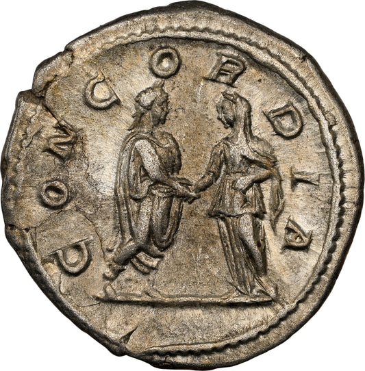 Roman Empire - Julia Paula - Silver Denarius - NGC Ch VF