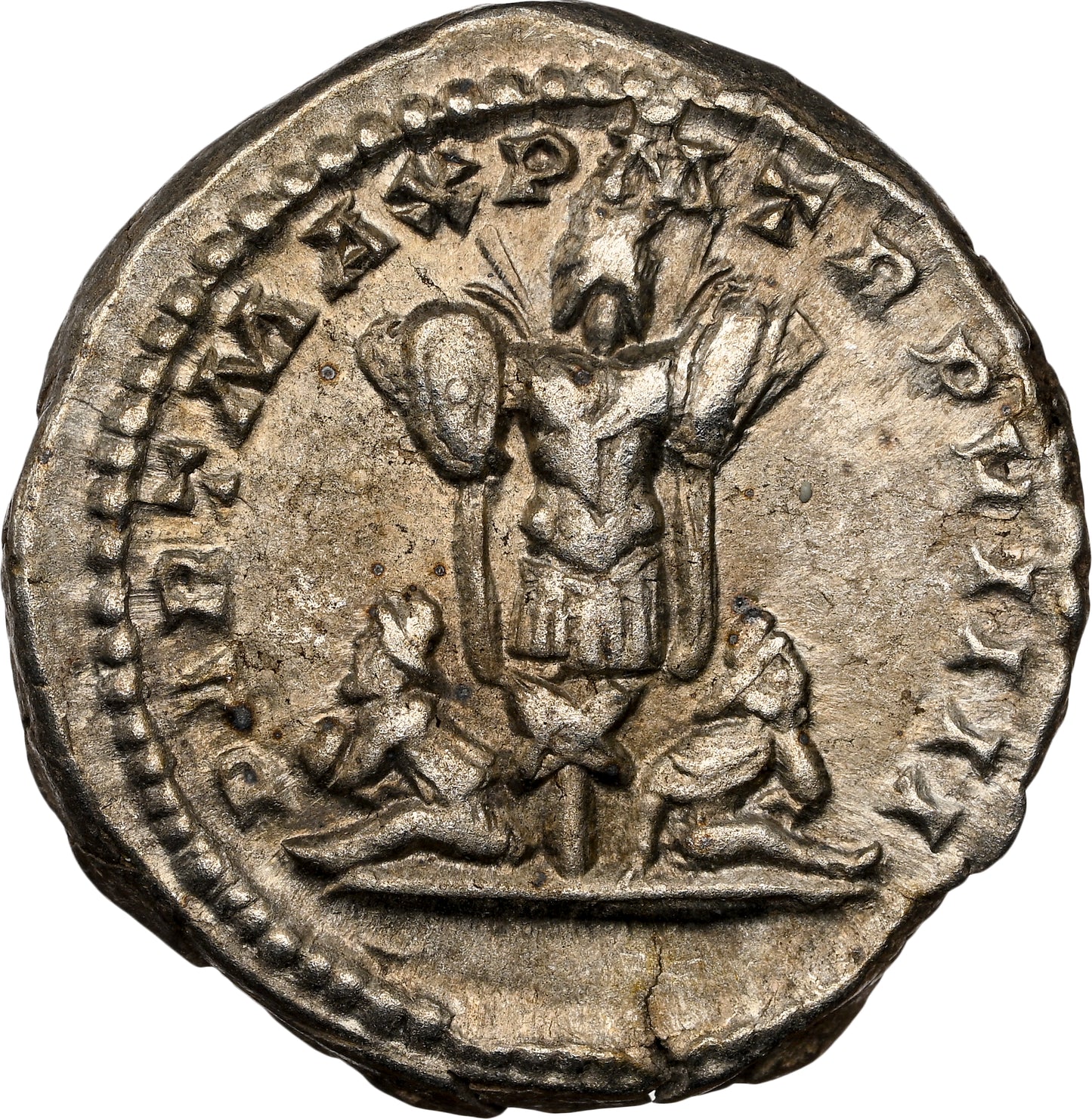 Roman Empire - Septimius Severus - Silver Denarius - NGC XF