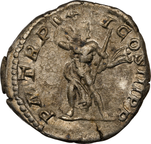 Roman Empire - Septimius Severus - Silver Denarius - NGC Ch VF
