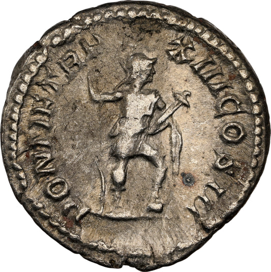 Roman Empire - Caracalla - Silver Denarius - NGC Ch VF