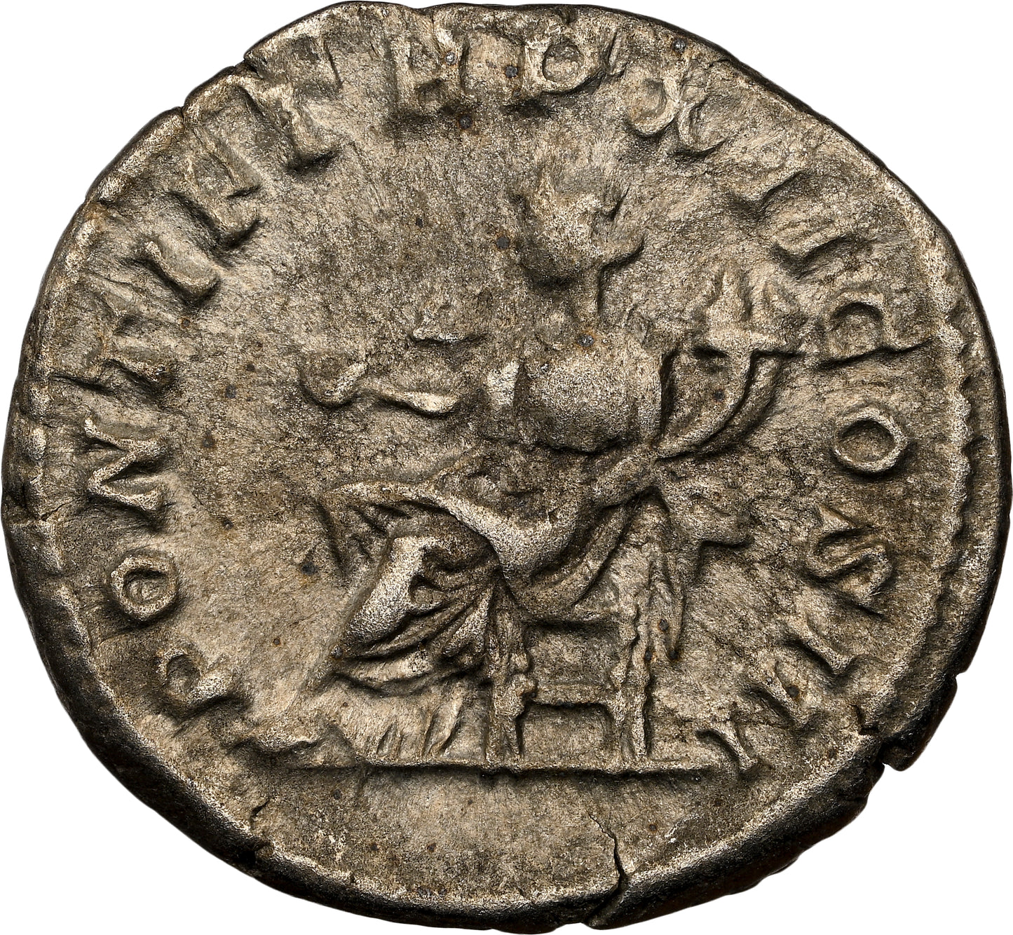 Roman Empire - Caracalla - Silver Denarius - NGC Ch VF