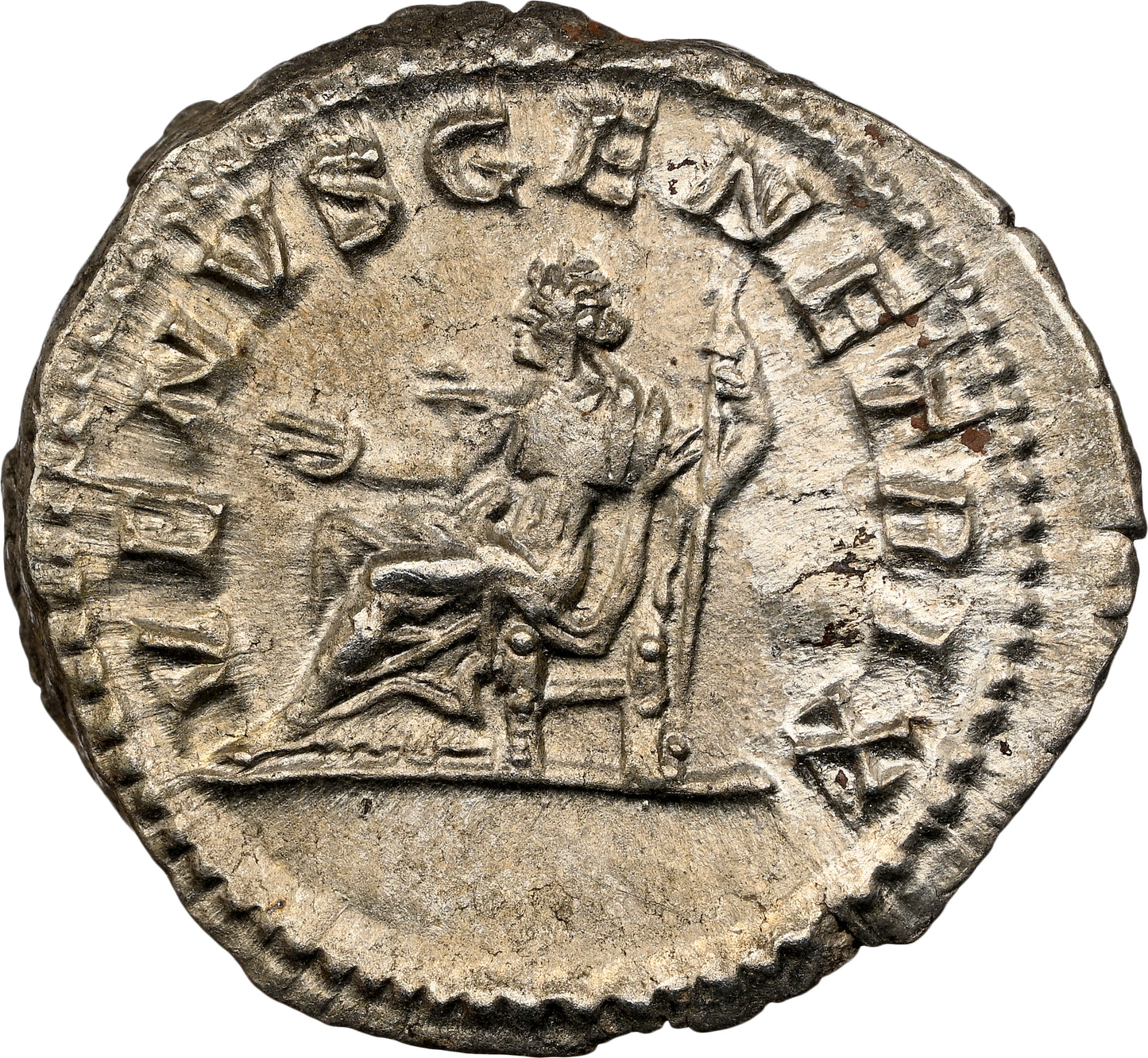 Roman Empire - Julia Domna - Silver Denarius - NGC Ch XF