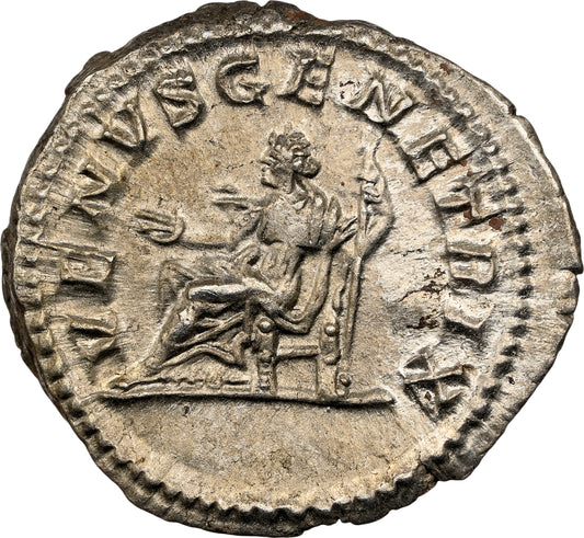 Roman Empire - Julia Domna - Silver Denarius - NGC Ch XF