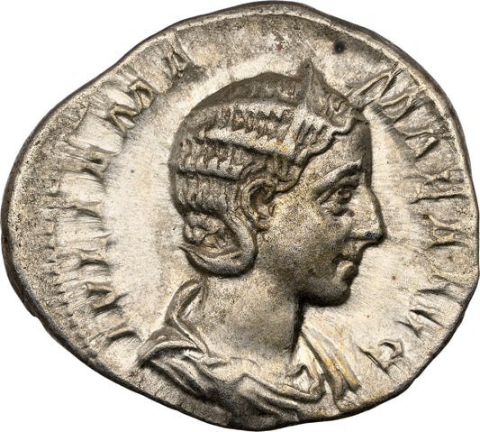 Roman Empire - Julia Mamaea - Silver Denarius - NGC XF