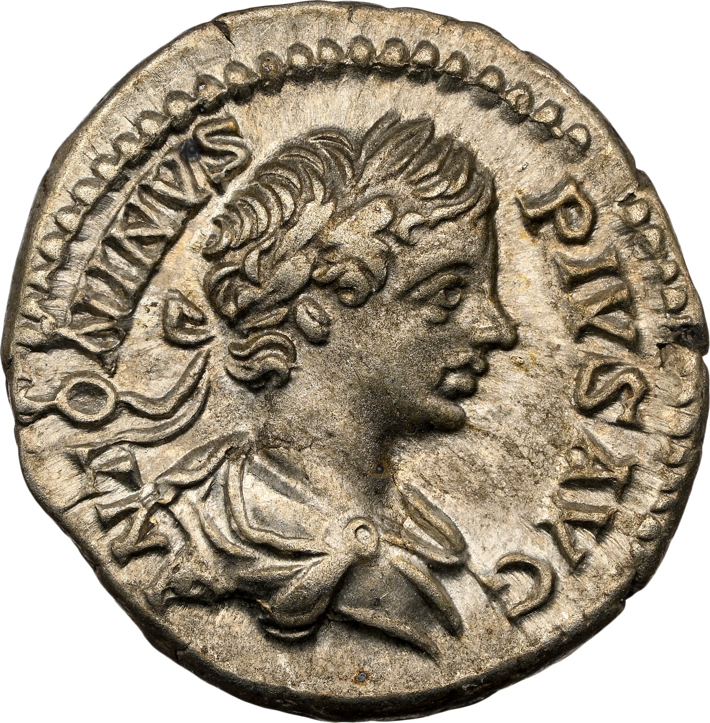 Roman Empire - Caracalla - Silver Denarius - NGC XF