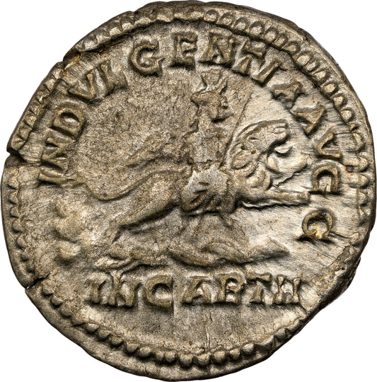 Roman Empire - Caracalla - Silver Denarius - NGC XF