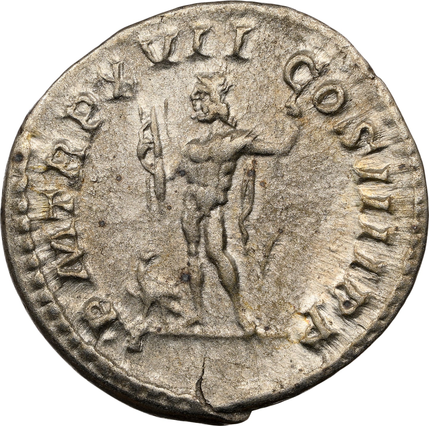 Roman Empire - Caracalla - Silver Denarius - NGC XF