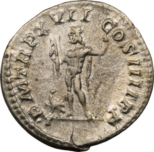 Roman Empire - Caracalla - Silver Denarius - NGC XF