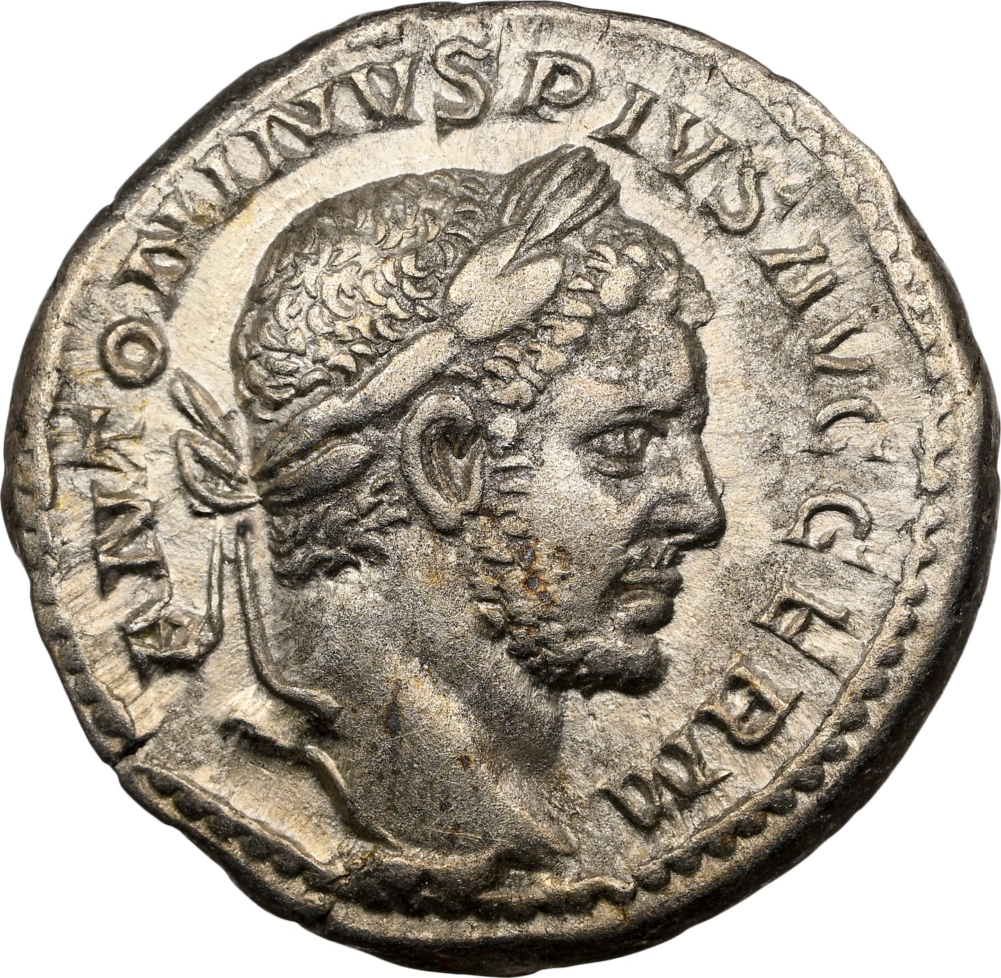 Roman Empire - Caracalla - Silver Denarius - NGC Ch VF