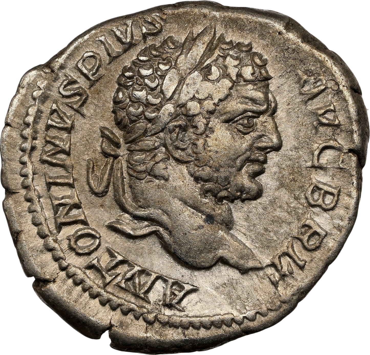 Roman Empire - Caracalla - Silver Denarius - NGC VF