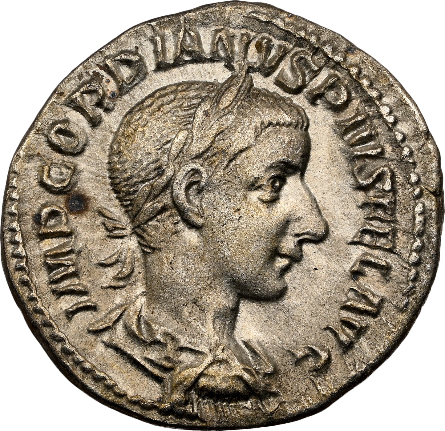 Roman Empire - Gordian III - Silver Denarius - NGC XF