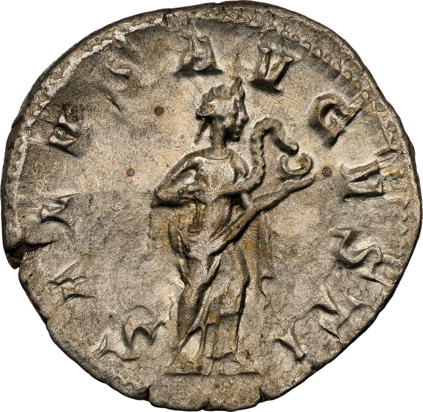 Roman Empire - Gordian III - Silver Denarius - NGC Ch XF