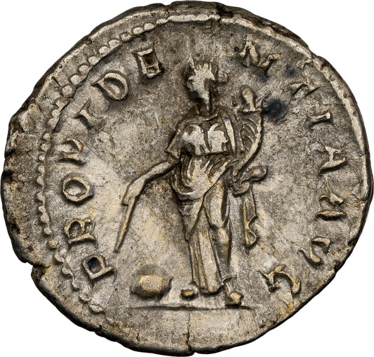 Roman Empire - Maximinus I - Silver Denarius - NGC XF