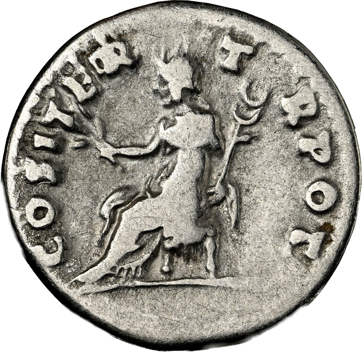 Roman Empire - Vespasian - Silver Denarius - NGC F