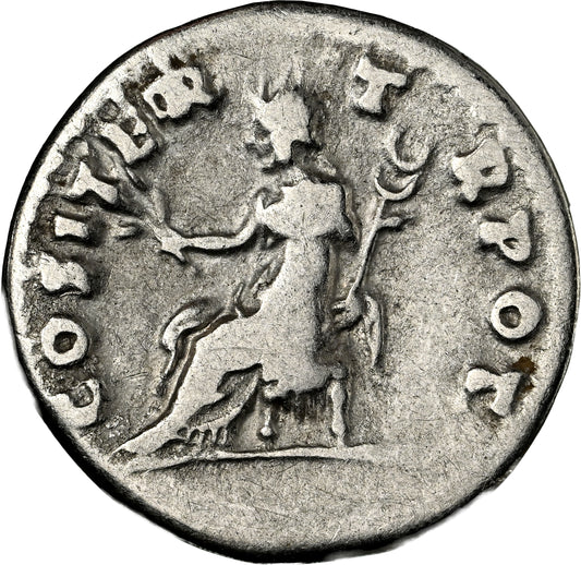 Roman Empire - Vespasian - Silver Denarius - NGC F