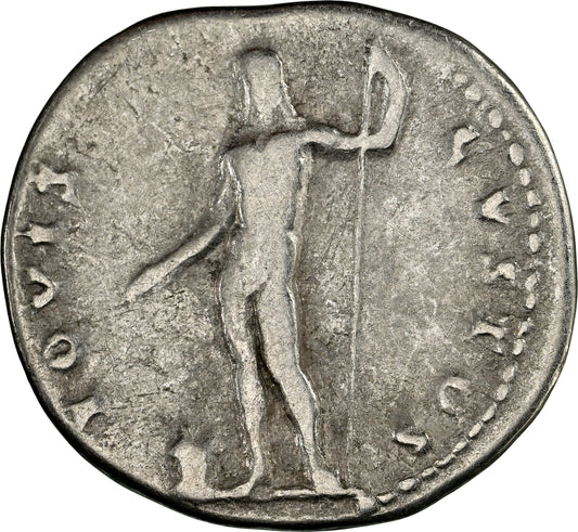 Roman Empire - Vespasian - Silver Denarius - NGC Ch F