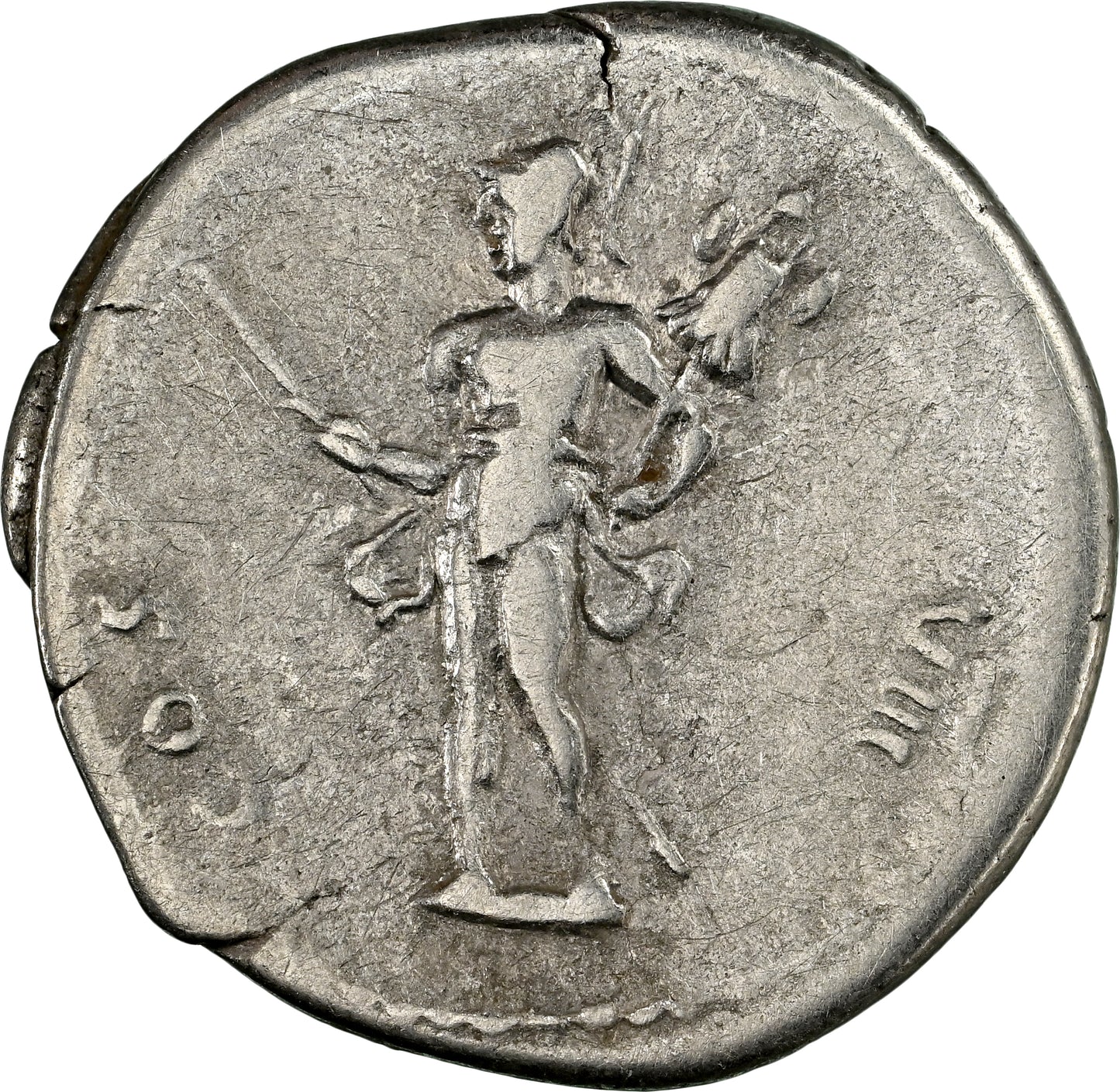 Roman Empire - Vespasian - Silver Denarius - NGC Ch F