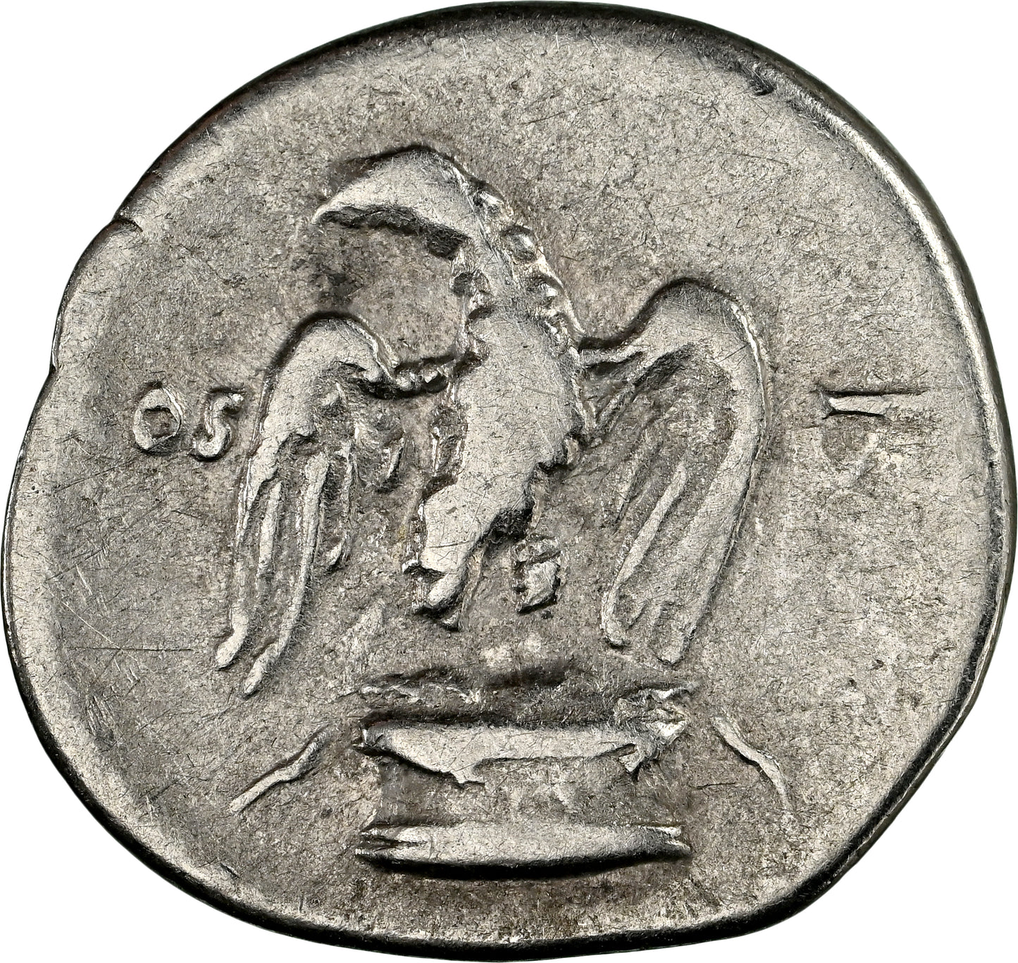 Roman Empire - Vespasian - Silver Denarius - NGC Ch F