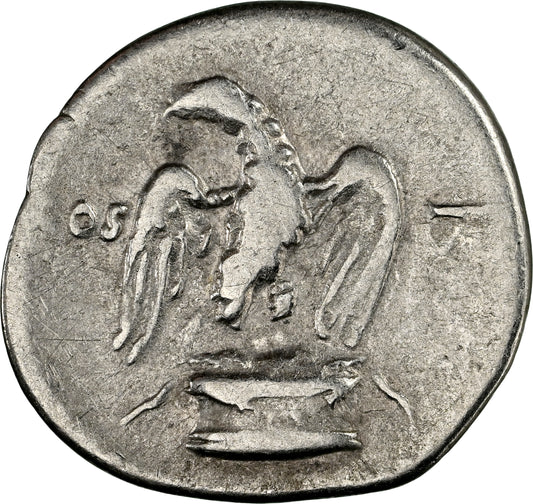 Roman Empire - Vespasian - Silver Denarius - NGC Ch F