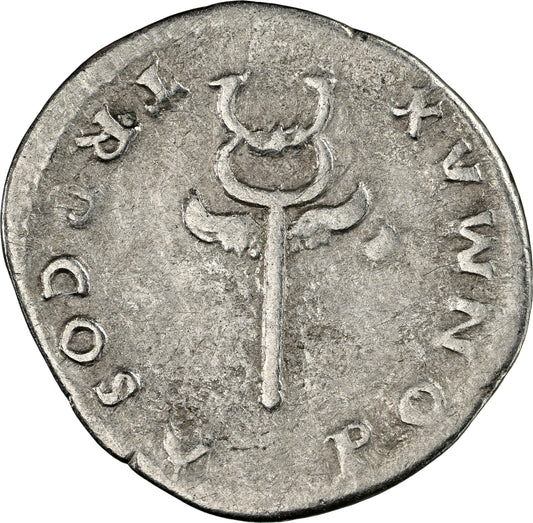 Roman Empire - Vespasian - Silver Denarius - NGC Ch F