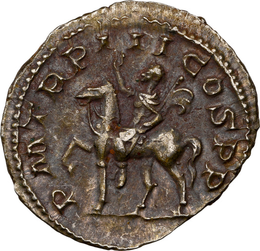 Roman Empire - Gordian III - Silver Denarius - NGC AU