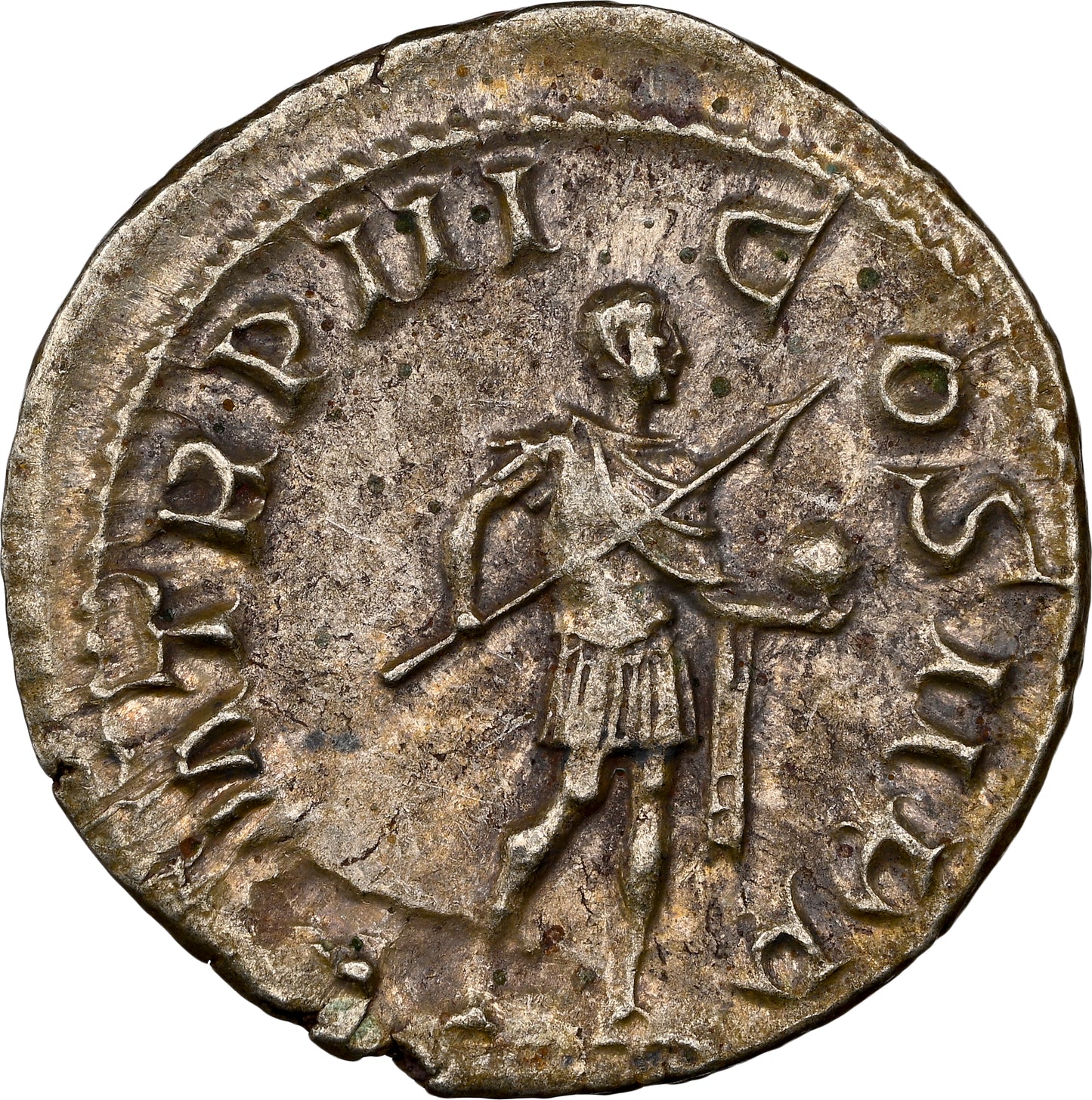 Roman Empire - Gordian III - Silver Denarius - NGC AU