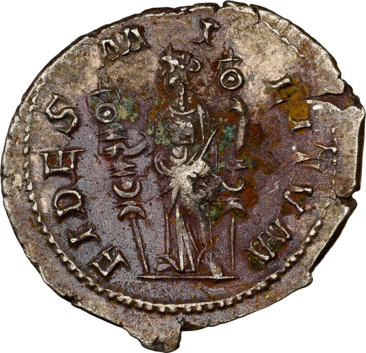 Roman Empire - Maximinus I - Silver Denarius - NGC XF