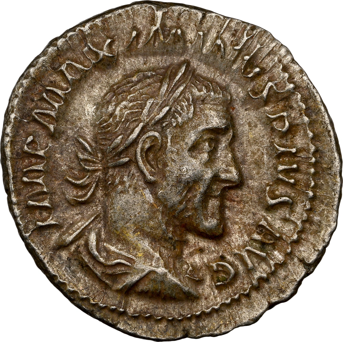 Roman Empire - Maximinus I - Silver Denarius - NGC XF