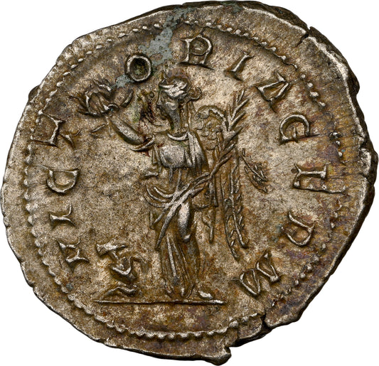 Roman Empire - Maximinus I - Silver Denarius - NGC AU