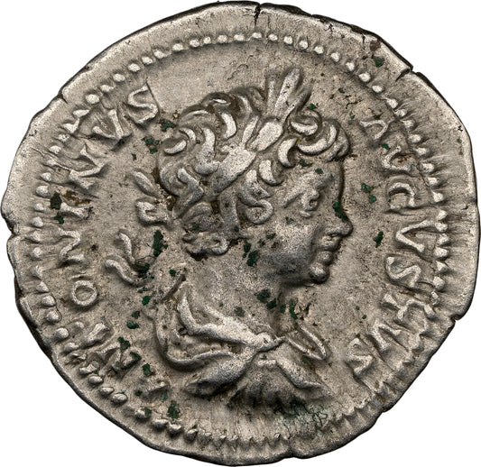 Roman Empire - Caracalla - Silver Denarius - NGC XF - RIC:30