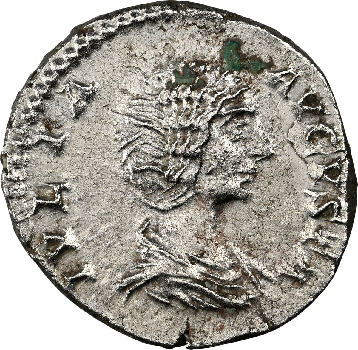 Roman Empire - Julia Domna - Silver Denarius - NGC AU - RIC:562