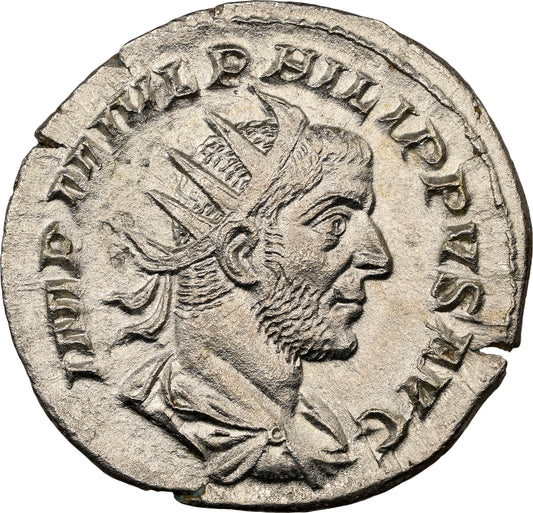 Roman Empire - Philip I - Silver Double-Denarius - NGC MS - RIC:27b