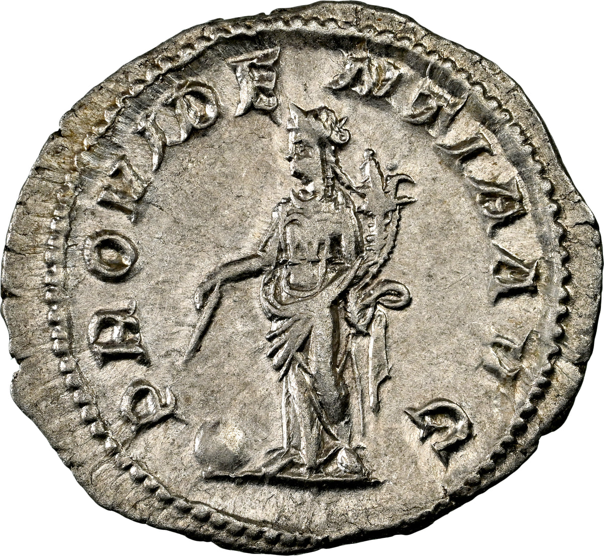 Roman Empire - Maximinus I - Silver Denarius - NGC AU - RIC:13