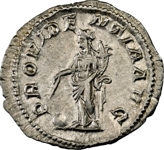 Roman Empire - Maximinus I - Silver Denarius - NGC AU - RIC:13