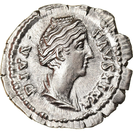Roman Empire - Faustina I - Silver Denarius - NGC MS - RIC:358