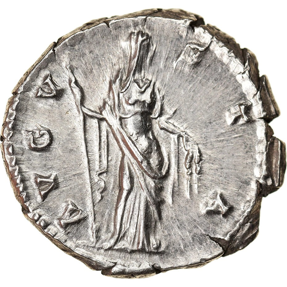Roman Empire - Faustina I - Silver Denarius - NGC MS - RIC:358
