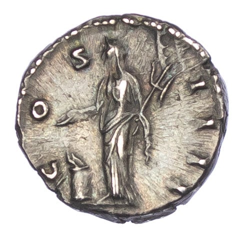 Roman Empire - Antoninus Pius - Silver Denarius - NGC Ch XF - RIC:238