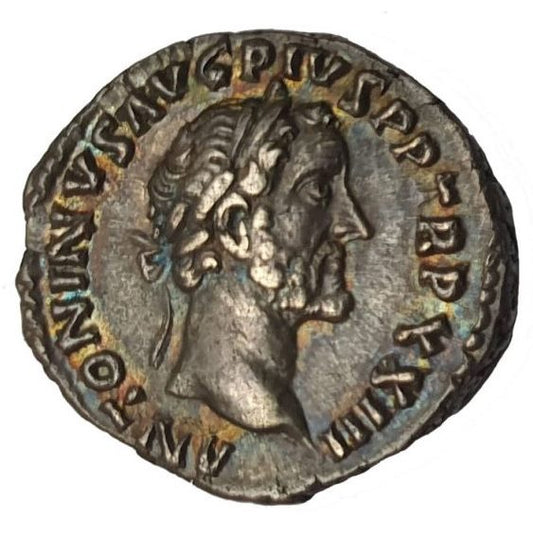 Roman Empire - Antoninus Pius - Silver Denarius - NGC XF - RIC:305