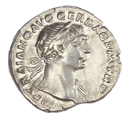 Roman Empire - Trajan - Silver Denarius - NGC Ch XF - RIC:116