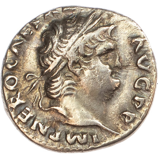 Roman Empire - Nero - Silver Denarius - NGC VF - RIC:60