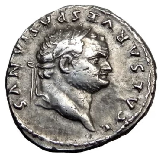 Roman Empire - Titus - Silver Denarius - NGC Ch VF - RIC:972
