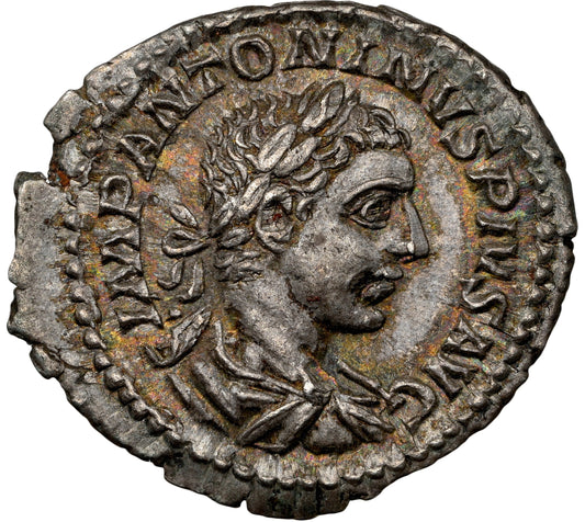 Roman Empire - Elagabalus - Silver Denarius - NGC AU - RIC:100